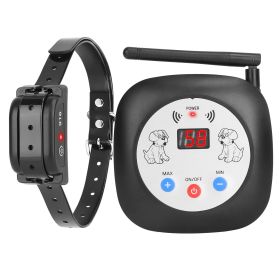 1Set 328FT Electric Wireless Dog Fence System With GPS Location Monitor Collar Receiver Rechargeable Beep Vibration Fence System For Small Medium Larg