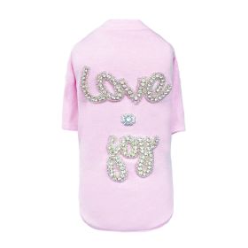 Love n Joy Tee (Color: Baby Pink, size: XS)