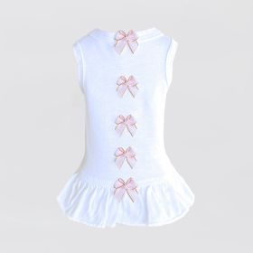 Summer Dreams Dog Dress (Color: White, size: XS)
