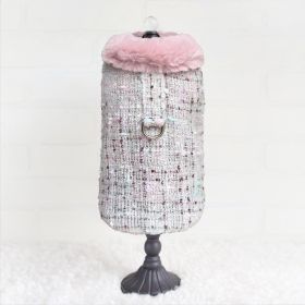 Annabella Dog Coat (Color: Whisper, size: LG)