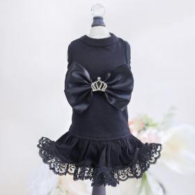 Royal Princess Dog Dress (Color: black, size: XS)