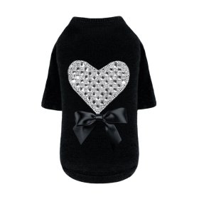 Oh my Heart Dog Sweater (Color: black, size: MD)