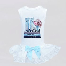 Fashionista Dog Dress (Color: White, size: LG)