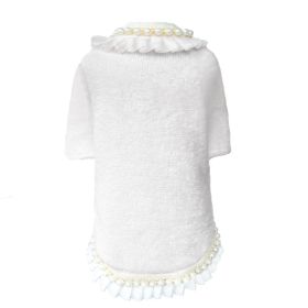 Dream Pearls Dog Sweater (Color: Ivory, size: LG)